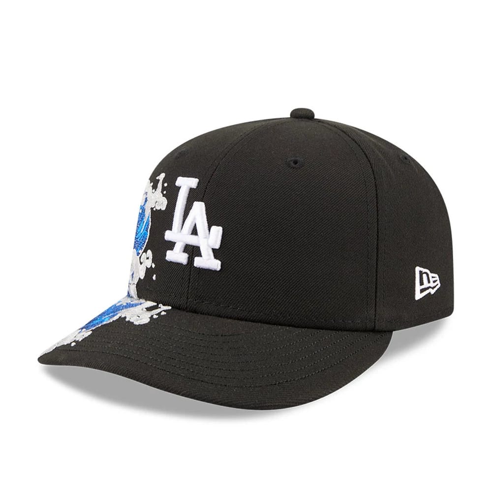 Pictured is this MLB Vissurf LA Dodgers 59FIFTY Fitted cap in black. 4