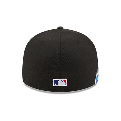 Pictured is this MLB Vissurf LA Dodgers 59FIFTY Fitted cap in black. 7