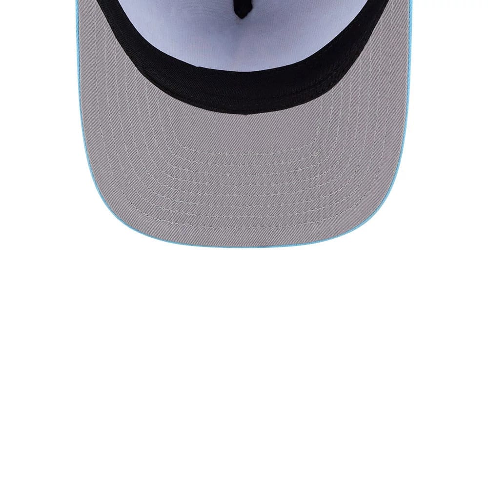 Pictured is this MLB Deep Water Athletics 9FIFTY A-Frame Snapback cap in pastel blue. 2