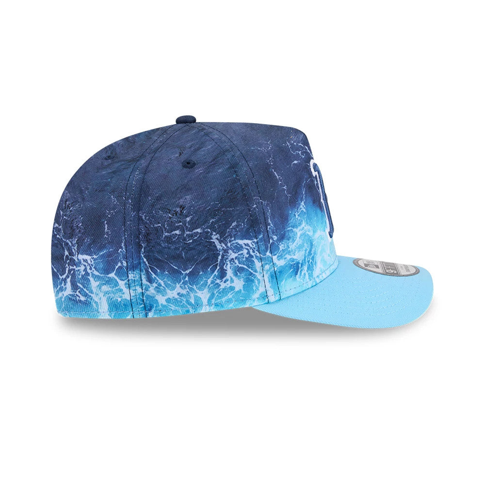 Pictured is this MLB Deep Water Boston Red Sox 9FIFTY A-Frame Snapback cap in pastel blue. 6