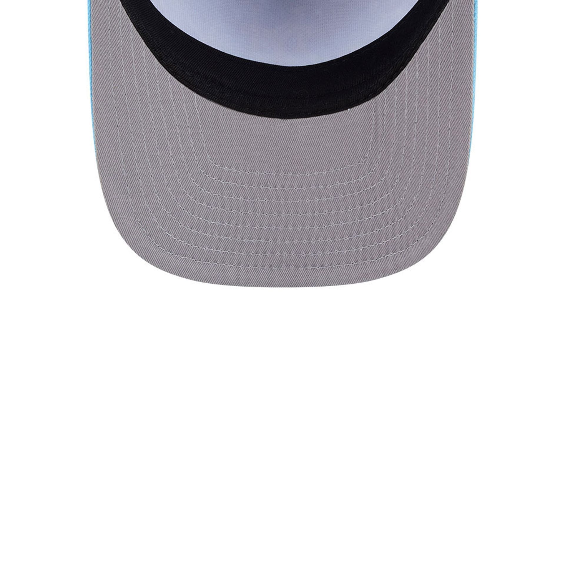 Pictured is this MLB Deep Water New York Mets 9FIFTY A-Frame Snapback cap in pastel blue. 2