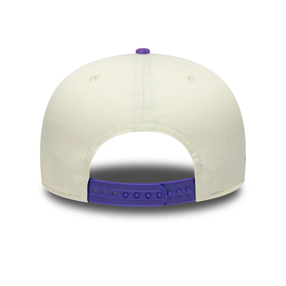Pictured is this NBA Hardwood Classic LA Lakers 19TWENTY cap in cream. 5