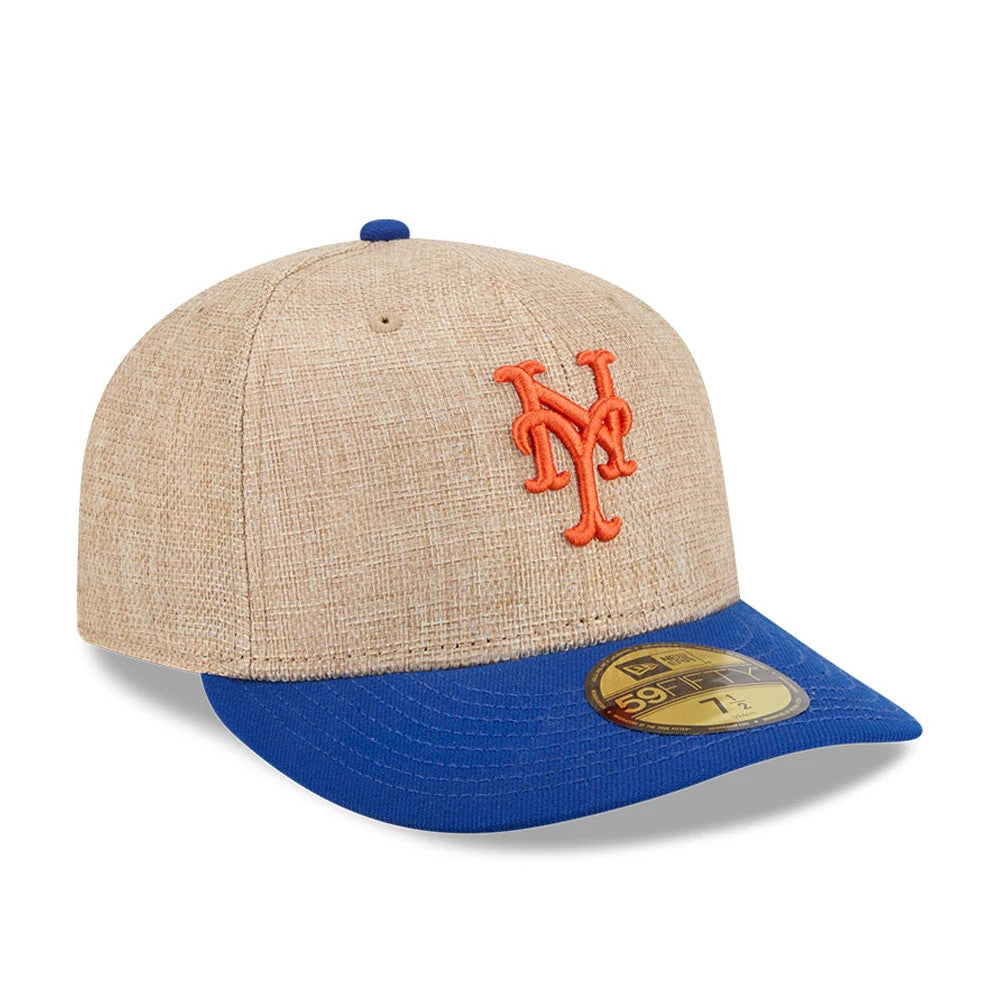 Pictured is this MLB Twine New York Mets 59FIFTY Fitted cap in blue. 4
