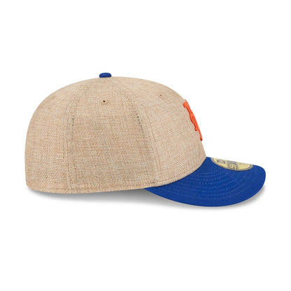 Pictured is this MLB Twine New York Mets 59FIFTY Fitted cap in blue. 6