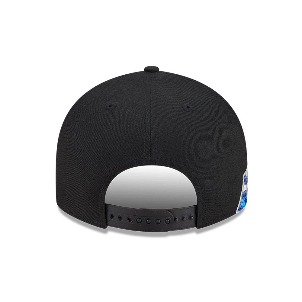 Pictured is this MLB Vissurf San Diego Padres 9FIFTY Snapback cap in black. 7