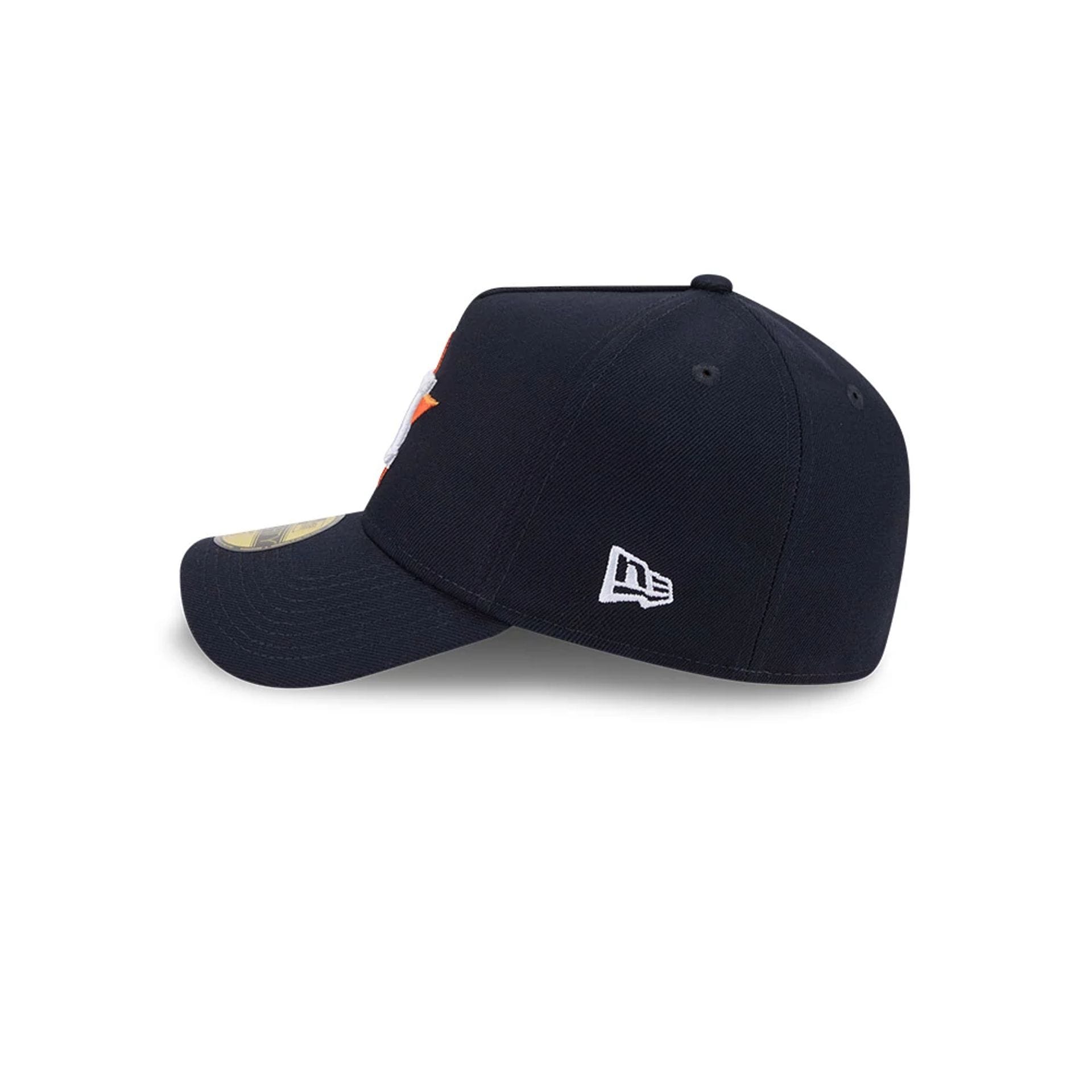 Pictured is this MLB Team Side Houston Astros 59FORTY A-Frame Fitted cap in navy. 6