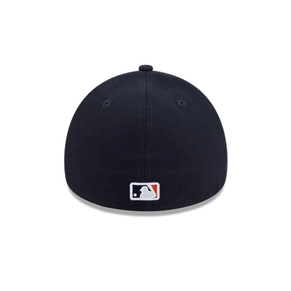 Pictured is this MLB Team Side Houston Astros 59FORTY A-Frame Fitted cap in navy. 7