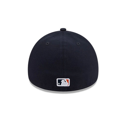 Pictured is this MLB Team Side Detroit Tigers 59FORTY A-Frame Fitted cap in navy. 7