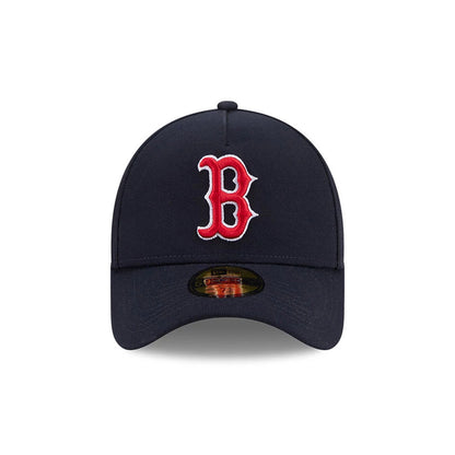 Pictured is this MLB Team Side Boston Red Sox 59FORTY A-Frame Fitted cap in navy. 3