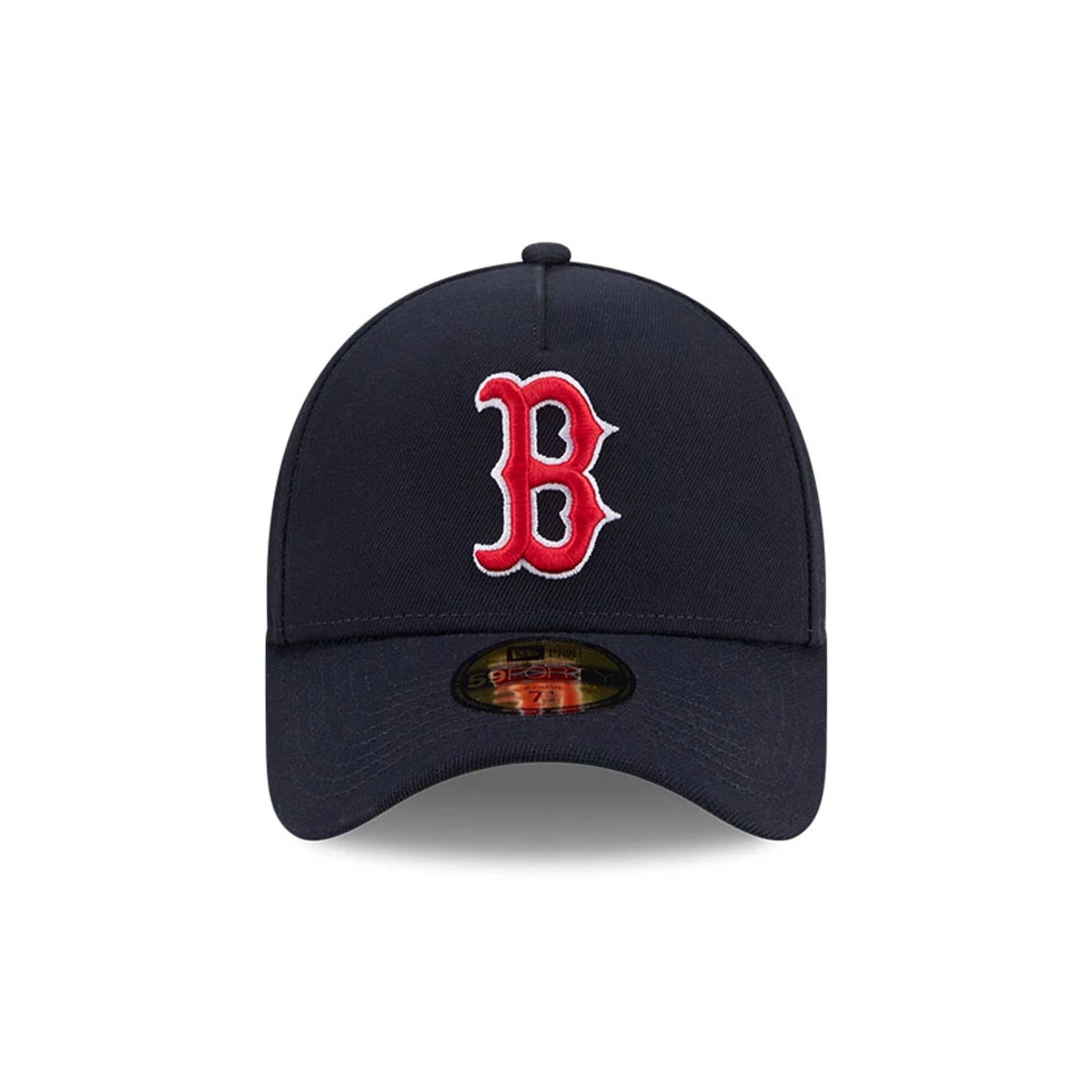 Pictured is this MLB Team Side Boston Red Sox 59FORTY A-Frame Fitted cap in navy. 3