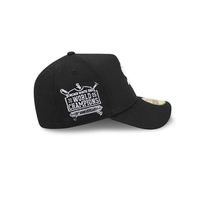 Pictured is this MLB Team Side Chicago White Sox 59FORTY A-Frame Fitted cap in black. 5