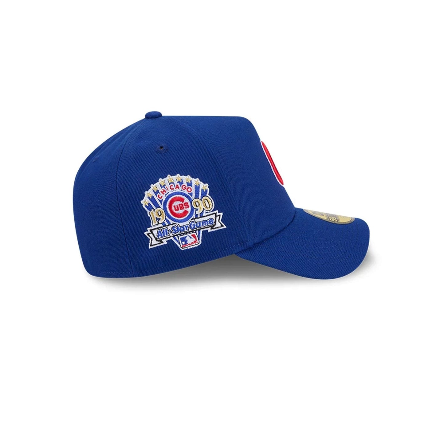 Pictured is this MLB Team Side Chicago Cubs 59FORTY A-Frame Fitted cap in blue. 5