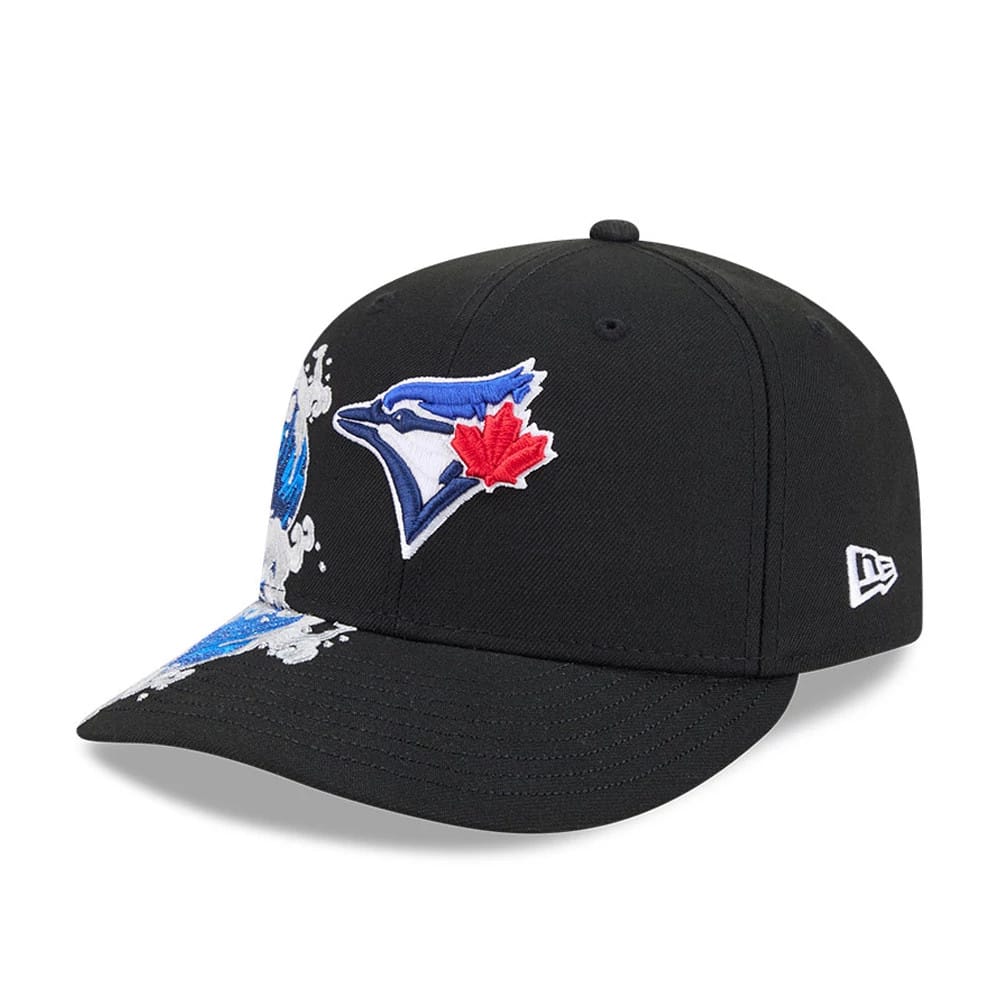 Pictured is this MLB Vissurf Toronto Blue Jays 9FIFTY Snapback cap in black. 4