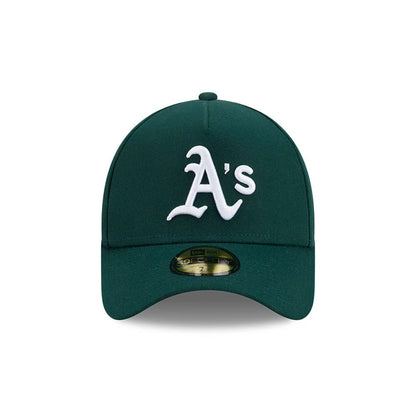 Pictured is this MLB Team Side Athletics 59FORTY A-Frame Fitted cap in dark green. 3