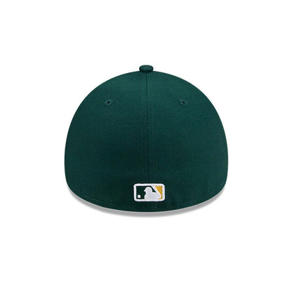 Pictured is this MLB Team Side Athletics 59FORTY A-Frame Fitted cap in dark green. 7