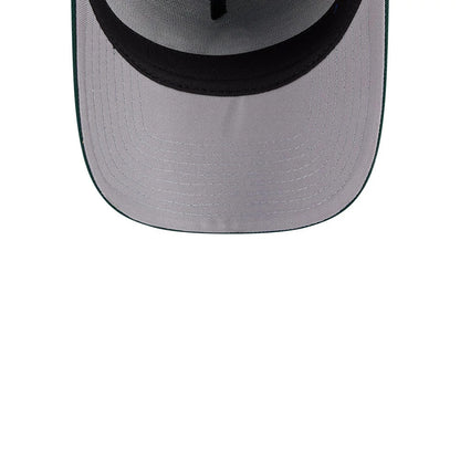 Pictured is this MLB Team Side Athletics 59FORTY A-Frame Fitted cap in dark green. 2