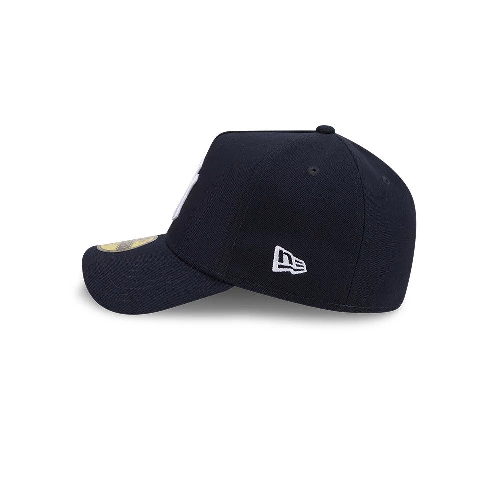Pictured is this MLB Team Side New York Yankees 59FORTY A-Frame Fitted cap in navy. 6