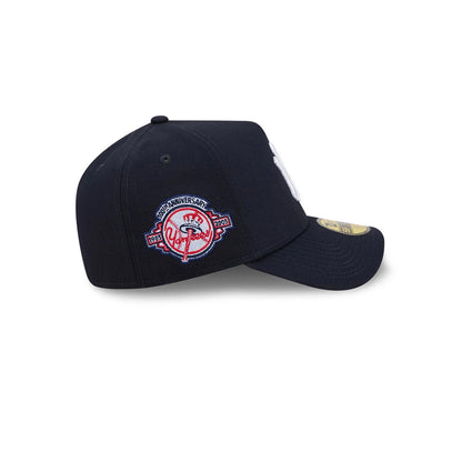 Pictured is this MLB Team Side New York Yankees 59FORTY A-Frame Fitted cap in navy. 5
