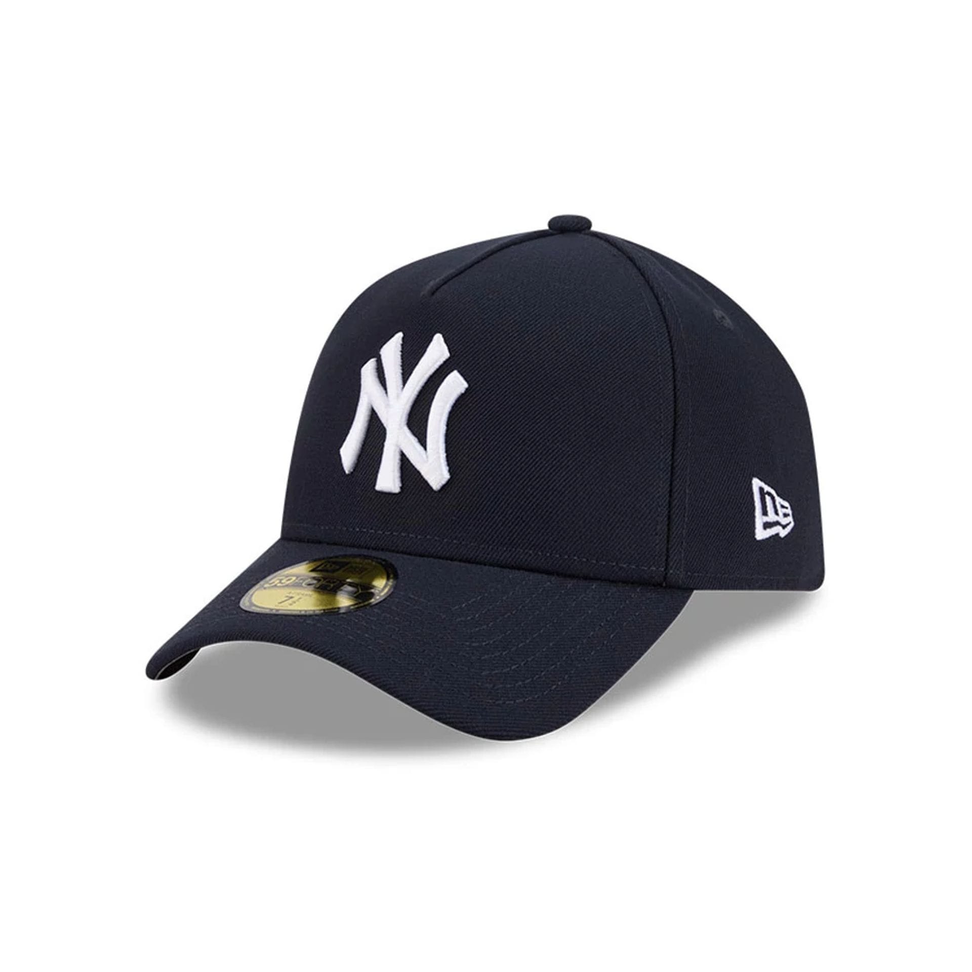 Pictured is this MLB Team Side New York Yankees 59FORTY A-Frame Fitted cap in navy. 4
