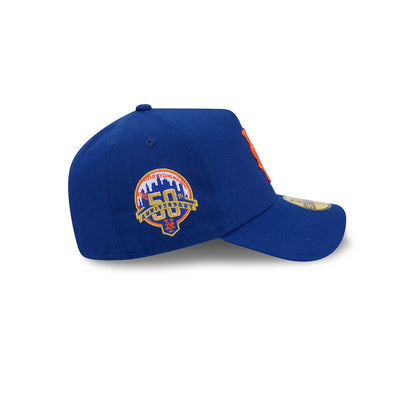Pictured is this MLB Team Side New York Mets 59FORTY A-Frame Fitted cap in blue. 5