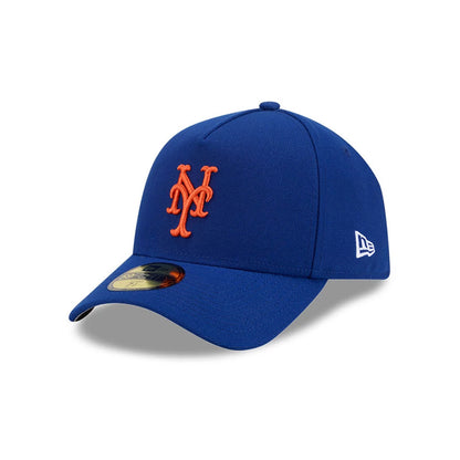 Pictured is this MLB Team Side New York Mets 59FORTY A-Frame Fitted cap in blue. 4