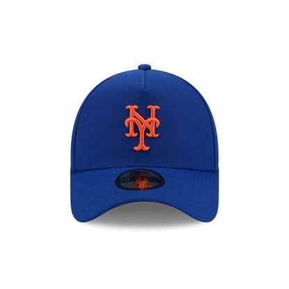 Pictured is this MLB Team Side New York Mets 59FORTY A-Frame Fitted cap in blue. 3