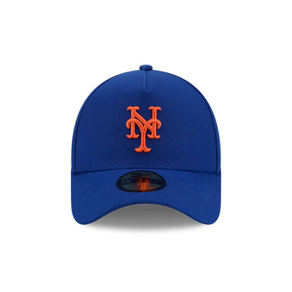 Pictured is this MLB Team Side New York Mets 59FORTY A-Frame Fitted cap in blue. 3