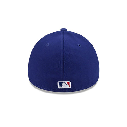 Pictured is this MLB Team Side LA Dodgers 59FORTY A-Frame Fitted cap in dark blue. 7