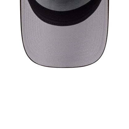Pictured is this MLB Team Side San Diego Padres 59FORTY A-Frame Fitted cap in dark brown. 2