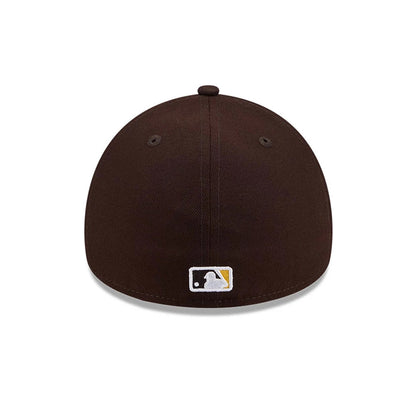 Pictured is this MLB Team Side San Diego Padres 59FORTY A-Frame Fitted cap in dark brown. 6