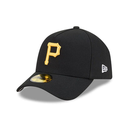Pictured is this MLB Team Side Pittsburgh Pirates 59FORTY A-Frame Fitted cap in black. 4
