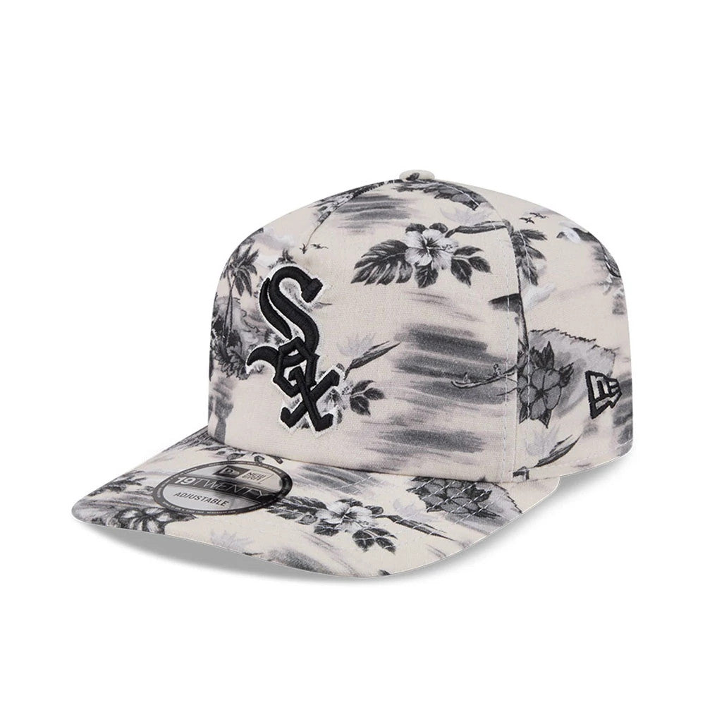Pictured is this MLB Tropics Chicago White Sox 19TWENTY cap in Cream. 1