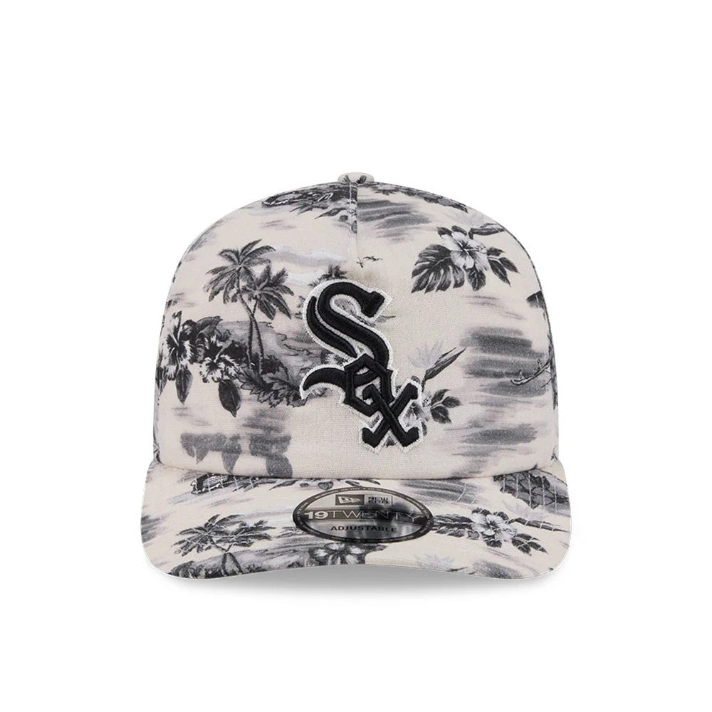 Pictured is this MLB Tropics Chicago White Sox 19TWENTY cap in Cream. 3