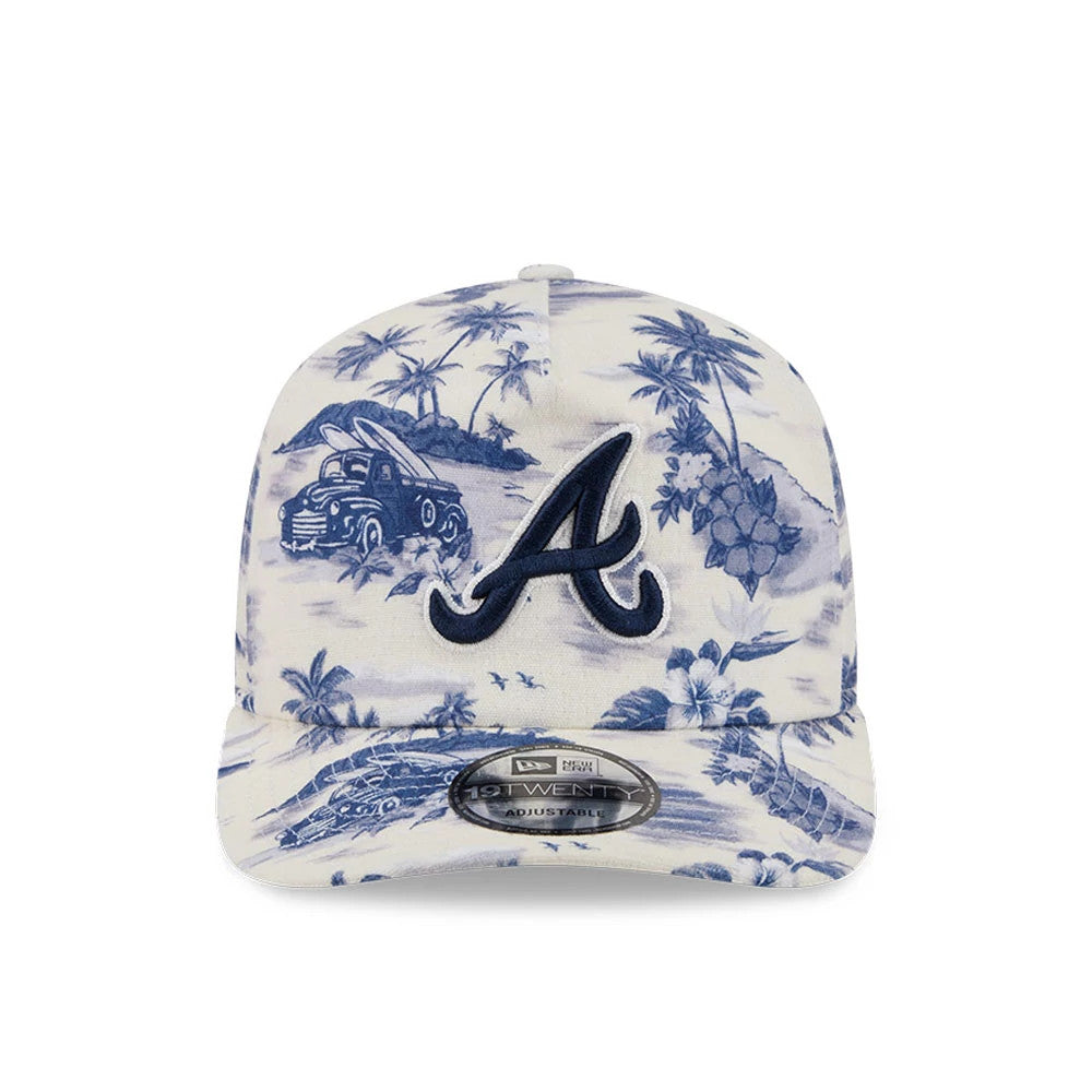 Pictured is this MLB Tropics Atlanta Braves 19TWENTY cap in navy. 3