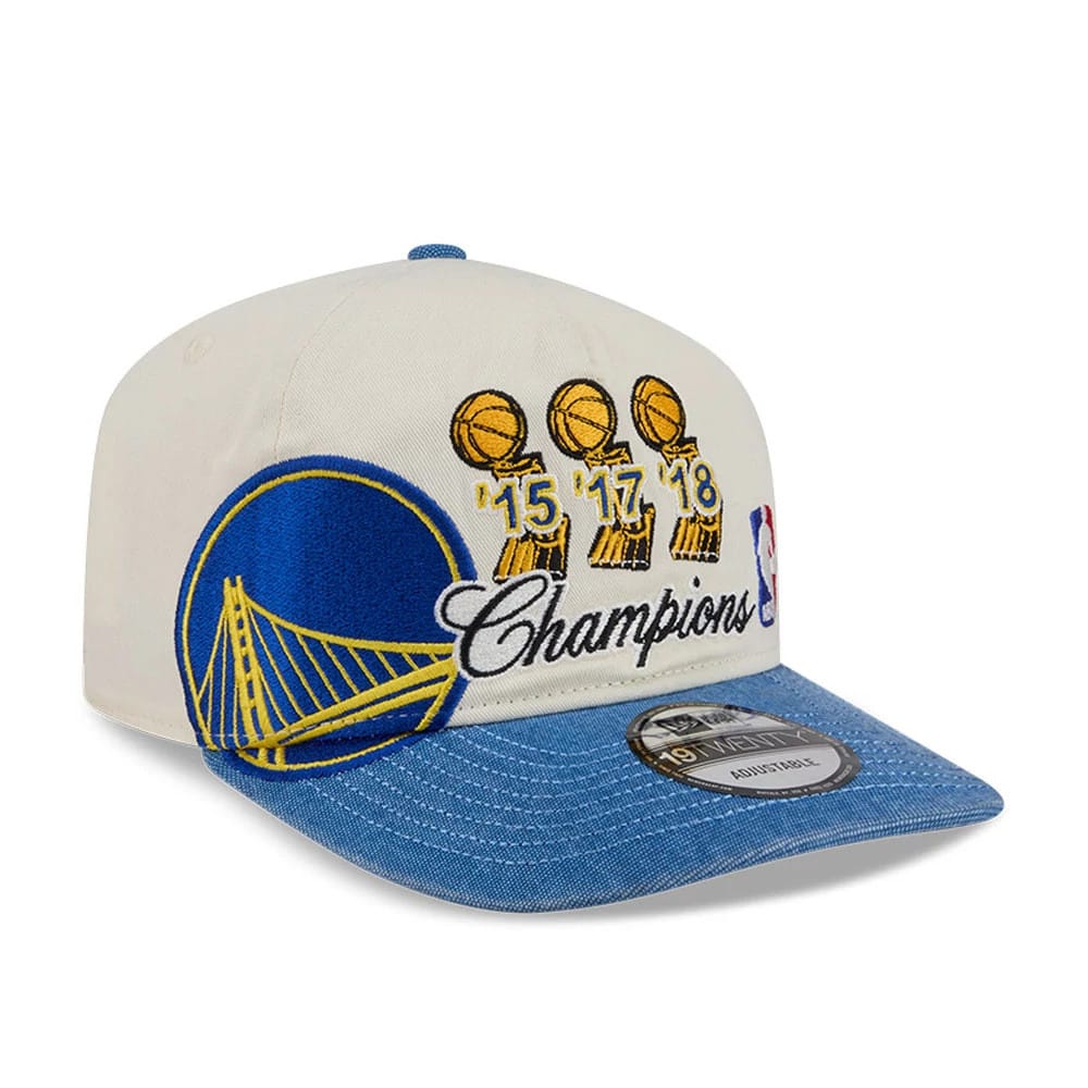 Pictured is this NBA Hardwood Classic Golden State Warriors 19TWENTY cap in blue. 1