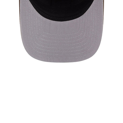 Pictured is this MLB Grained San Diego Padres 9FIFTY A-Frame Snapback cap in dark brown. 2
