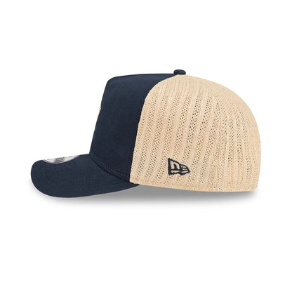 Pictured is this MLB Grained Detroit Tigers 9FIFTY A-Frame Snapback cap in navy. 5