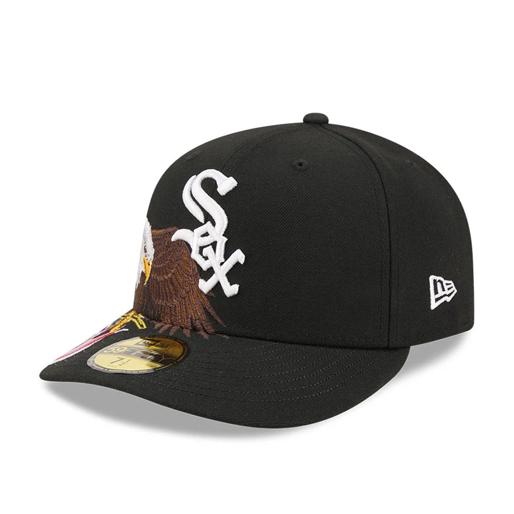 Pictured is this MLB Eagle Chicago White Sox 59FIFTY Fitted cap in black. 4
