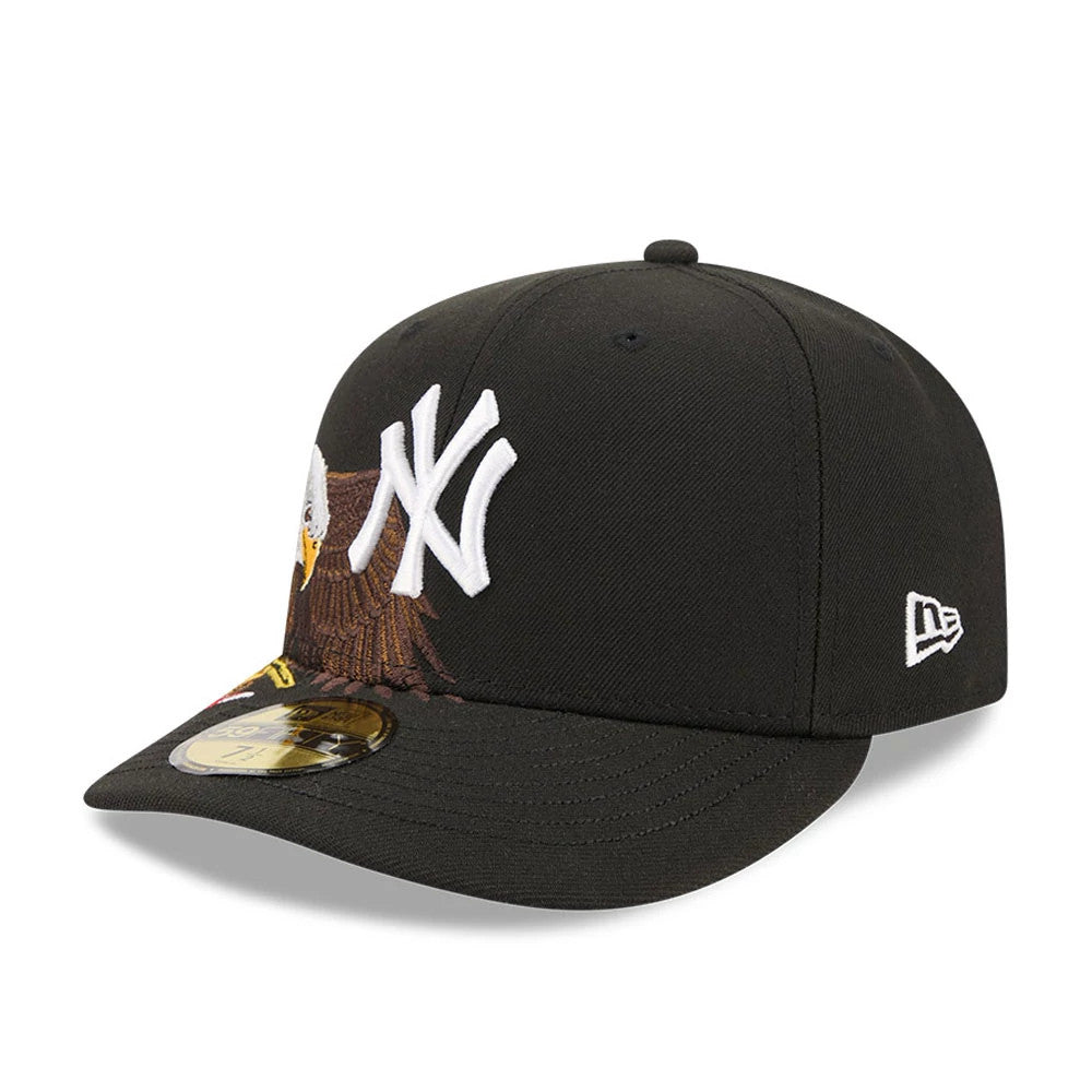 Pictured is this MLB Eagle New York Yankees 59FIFTY Fitted cap in black. 4