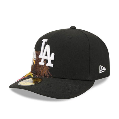 Pictured is this MLB Eagle LA Dodgers 59FIFTY Fitted cap in black. 4