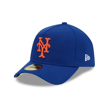 Pictured is this MLB Team Side New York Mets 59FORTY A-Frame Fitted cap in blue. 4