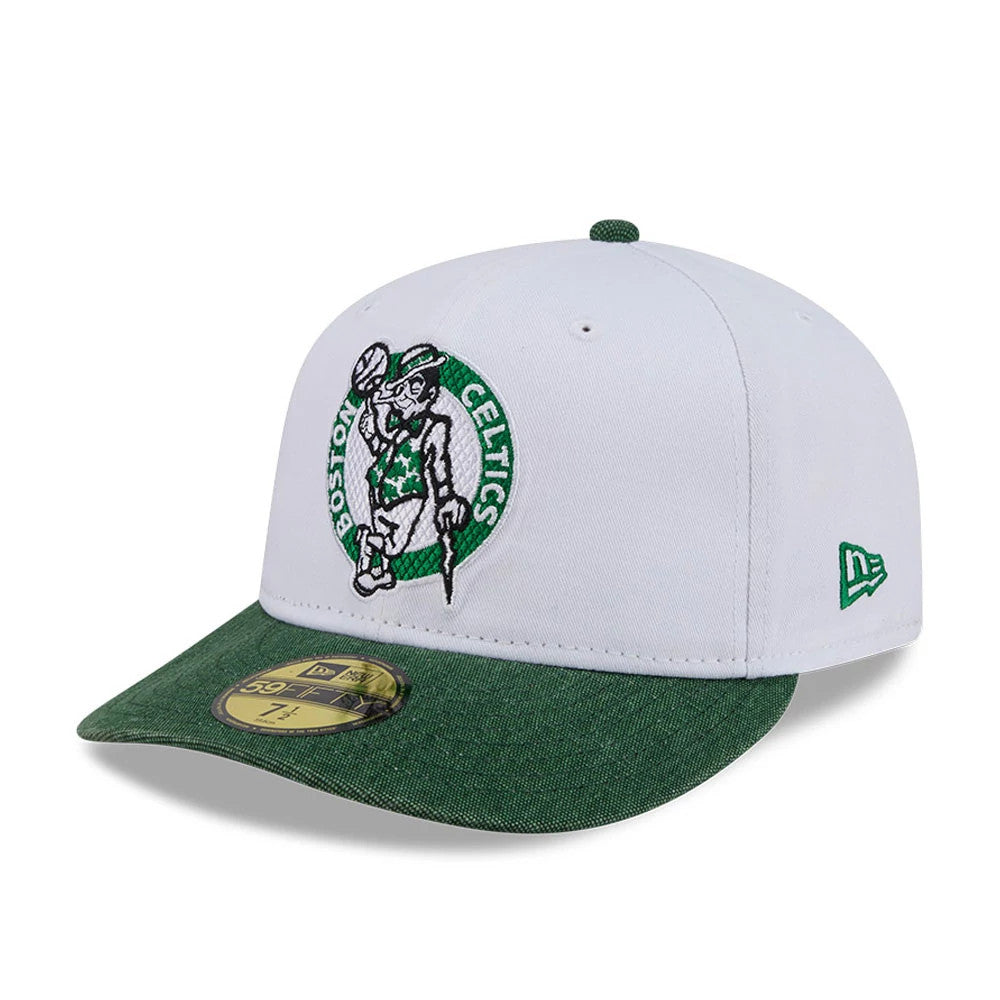 Pictured is this NBA Hardwood Classic Boston Celtics 59FIFTY Fitted cap in white. 4