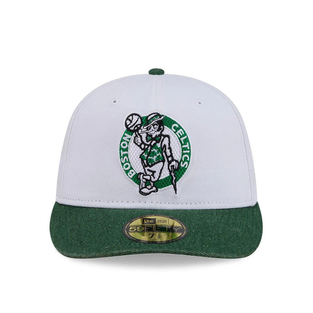 Pictured is this NBA Hardwood Classic Boston Celtics 59FIFTY Fitted cap in white. 3