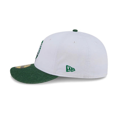 Pictured is this NBA Hardwood Classic Boston Celtics 59FIFTY Fitted cap in white. 6