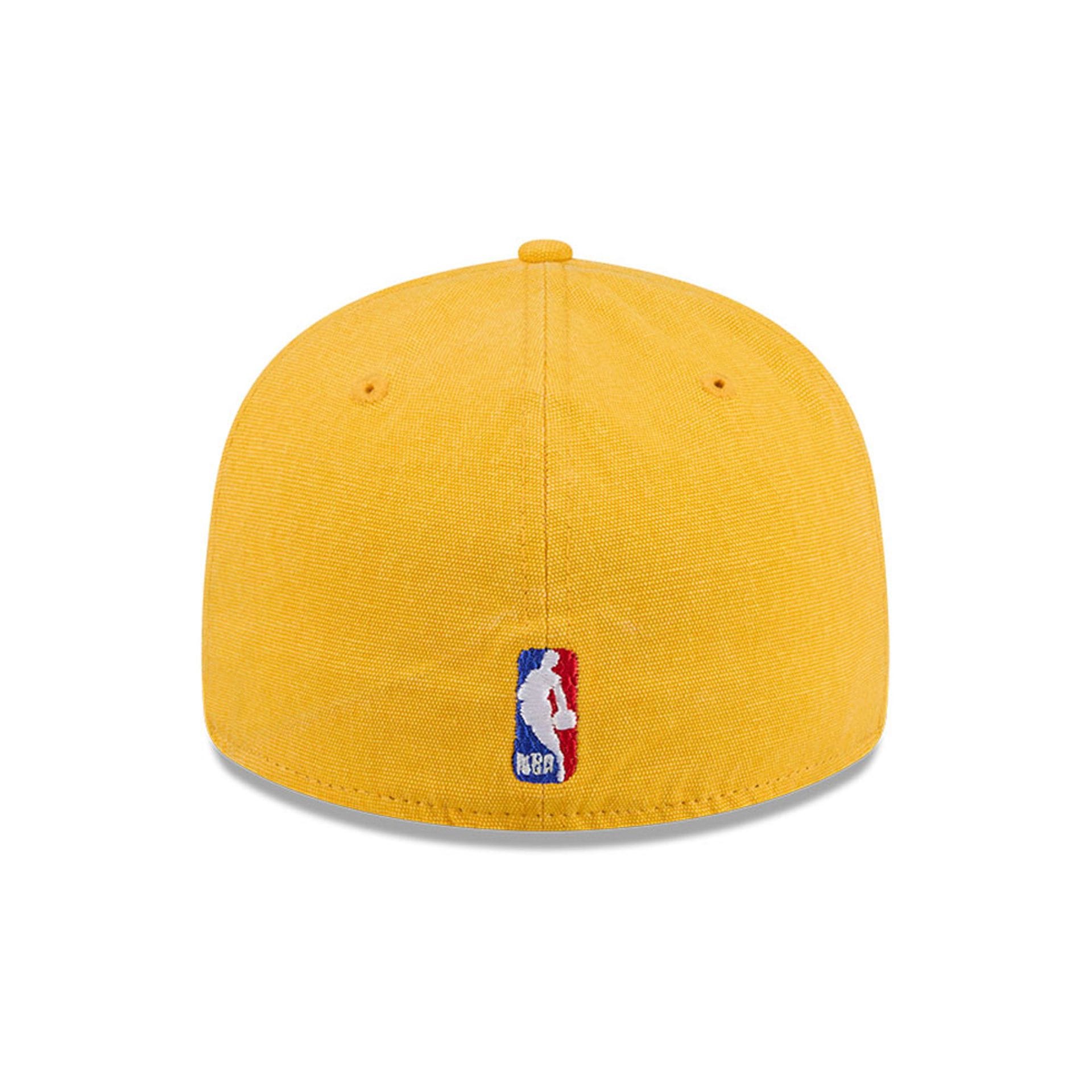 Pictured is this NBA Hardwood Classic LA Lakers 59FIFTY Fitted cap in Yellow. 7