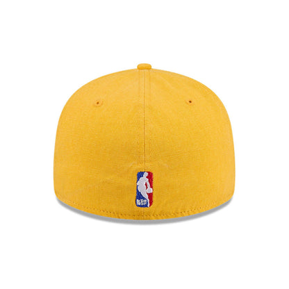 Pictured is this NBA Hardwood Classic LA Lakers 59FIFTY Fitted cap in Yellow. 7
