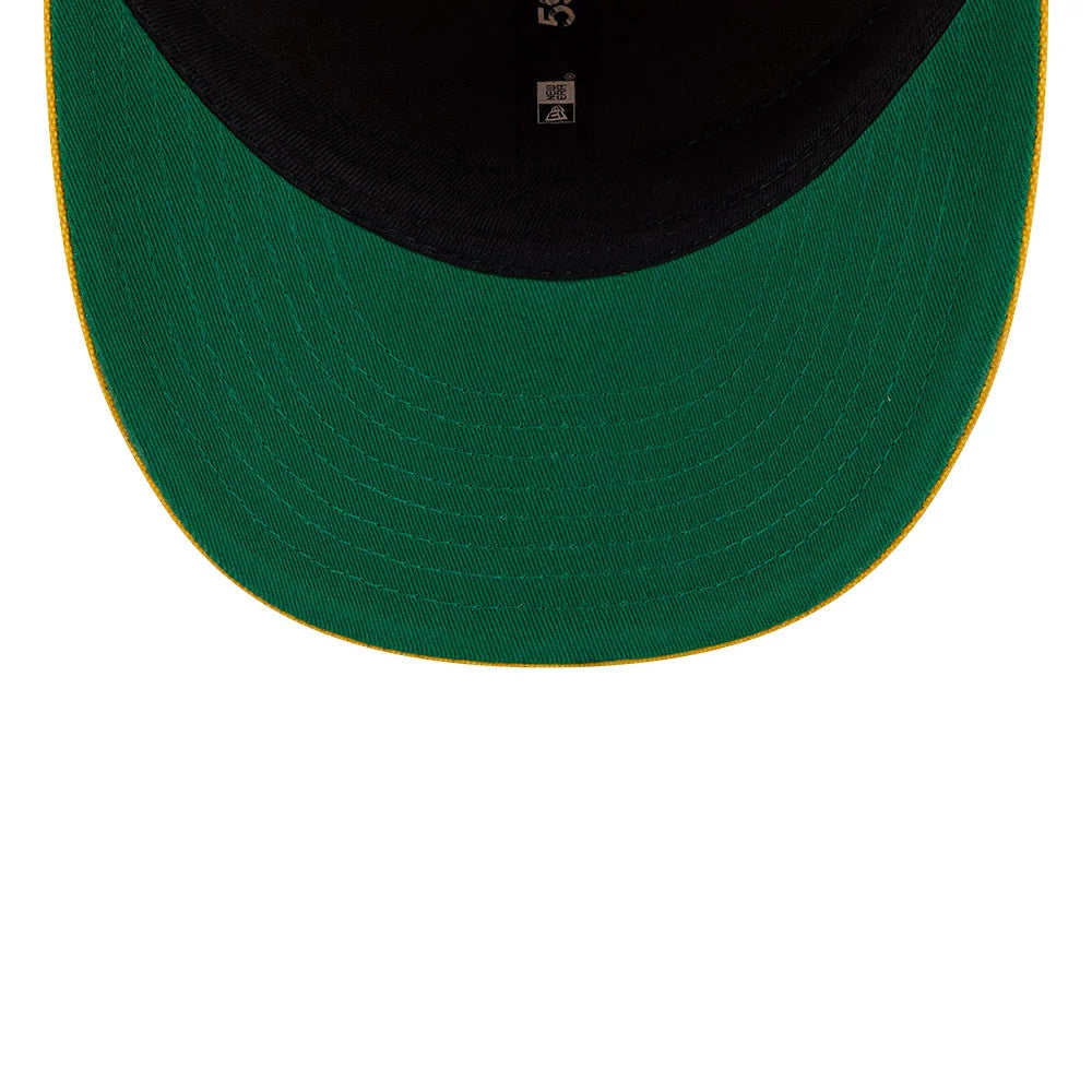 Pictured is this NBA Hardwood Classic LA Lakers 59FIFTY Fitted cap in Yellow. 2