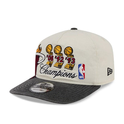 Pictured is this NBA Hardwood Classic Miami Heat 19TWENTY cap in Cream. 4