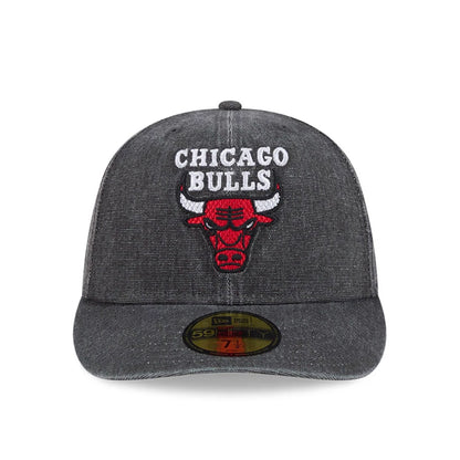 Pictured is this NBA Hardwood Classic Chicago Bulls 59FIFTY Fitted cap in black. 3