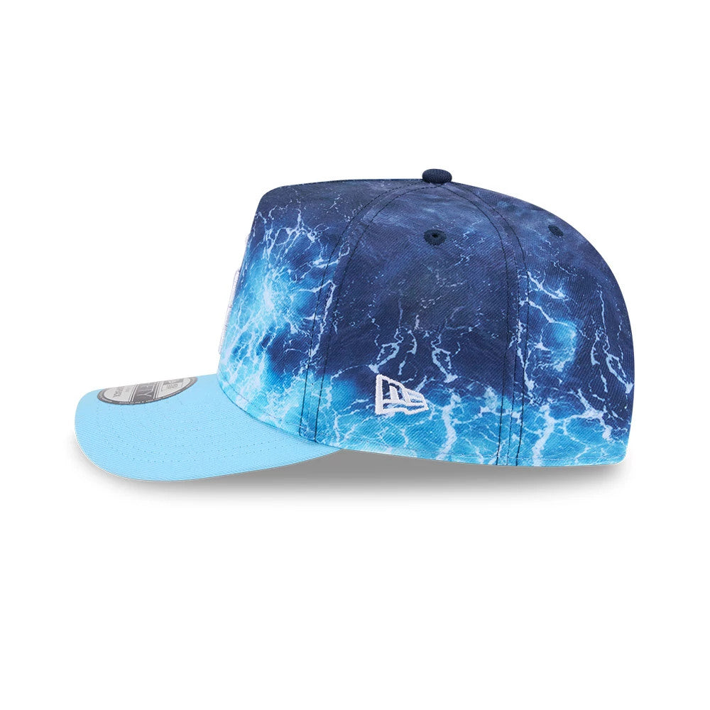 Pictured is this MLB Deep Water LA Dodgers 9FIFTY A-Frame Snapback cap in Blue. 5